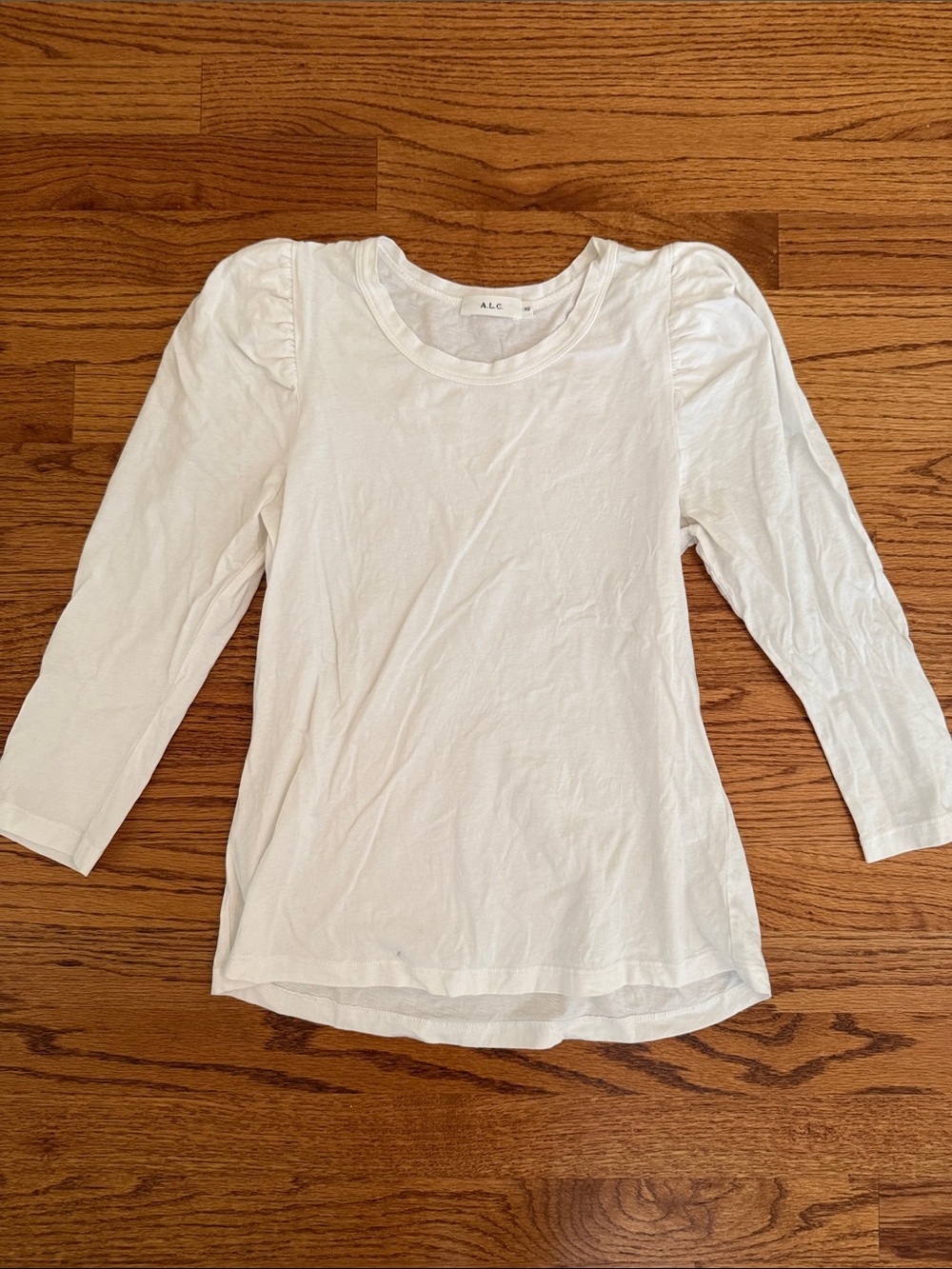 A.L.C. Cream Puff-Sleeve 3/4 Sleeve Tee